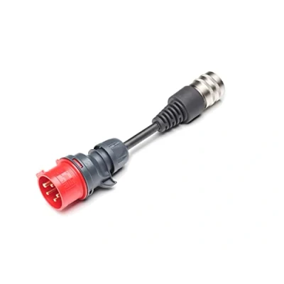 Imagen de Juice Connector, Adaptador Rojo CEE16 para Cargador Coche Electrico, Enchufe Portatil Cable de Carga Compatible con el Booster 2 y 3 Air Wallbox