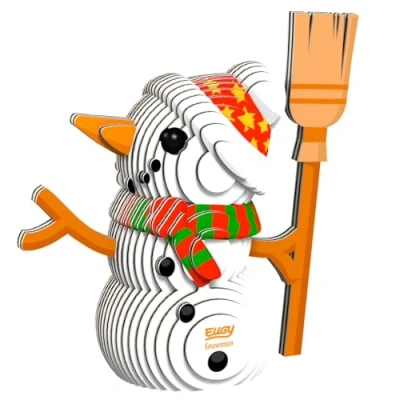 Imagen de EUGY 056 Muñeco de Nieve. Eco Friendly 3D Paper Puzzle Edición Navidad