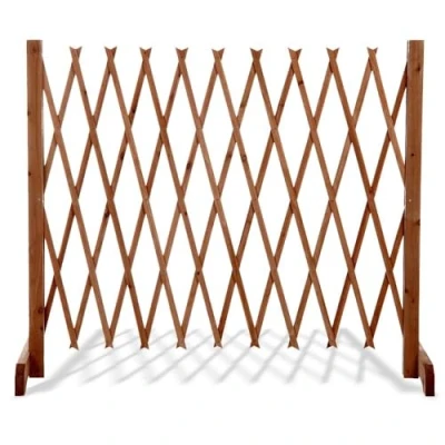 Imagen de TERRE JARDIN Valla de protección Extensible 90 cm a 150 Madera no tratada