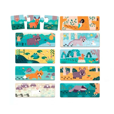 Imagen de Puzzles Huellas de Animales