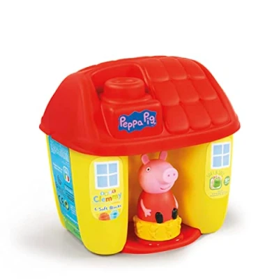 Imagen de Clementoni 17346 Soft Clemmy Baby Cubo Peppa Pig construcciones blanditas para bebé a Partir de 18 Meses