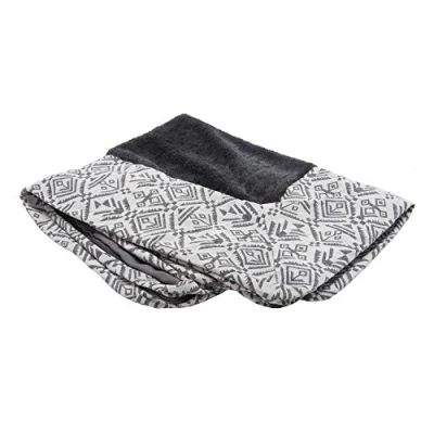Imagen de FurHaven Plush &amp; Southwestern Kilim Funda de Repuesto para Cama Perro Estilo sofá, Color Gris Roca, Talla S