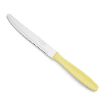Imagen de Arcos Serie Cuchillos de Mesa Cuchillo Hoja Serrada Acero Inoxidable NITRUM 125 mm Mango Polipropileno Color crema