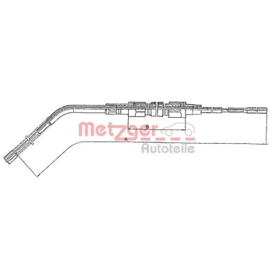Imagen de METZGER 10.4132 Cable de Freno Mano Atrás izquierda, derecha, derecha 1764/1084 Tambor COFLE BMW: 3 Coupé, Berlina