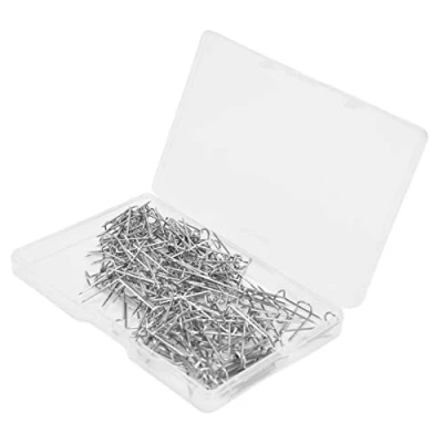 Imagen de 200 Uds. Alfileres de Horquilla para Decoración del Hogar, Costura Puntos Fijación Retales, Cinta Coser Localizar en Forma U, Arcos, Tenedores