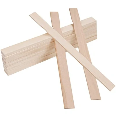 Imagen de BELLE VOUS Varas Mezclar Pintura (Pack de 25) 30 x 2,4 cm Palitos Madera Manualidades Silicona y Resina Marca Páginas para Biblioteca, Asas Abanicos Bodas, Jardín, Hogar, Arte