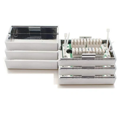 Imagen de caja de conexión 361841 LSA+ extensión red montaje CAT.5 3 piezas plata