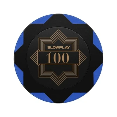 Imagen de SLOWPLAY Nash Fichas de Póquer Clay Numeradas Tournament, 40 mm, 14 Gramos, 50 Unidades Juego Póquer, Arcilla Ideal para Texas Holdem Poker (100)
