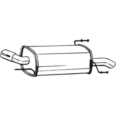 Imagen de BOSAL 185 553 Silenciador trasero OPEL: Astra G CC