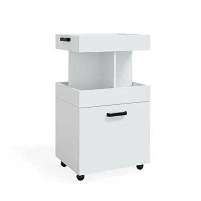 Imagen de Vicco Mueble con Ruedas Kamber, Blanco, 50 x 89 cm