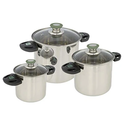 Imagen de Bo Camp Cocina BC Set Cacerolas Elegance 3 Acero Inoxidable Silver
