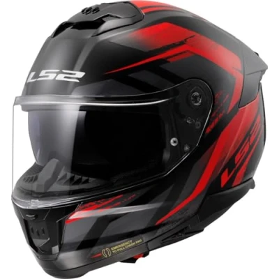 Imagen de LS2, Casco integral moto STREAM II Fury black red, S