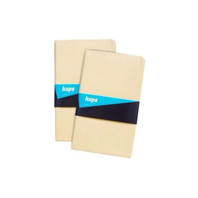 Imagen de Kaps Paño Abrillantador Profesional Calzado (2 Unidades), Pack Doble de Paños sin Pelusa 100% Algodón, Piel y Sintético, Duradero Apto para Lavadora, Protector Europeo
