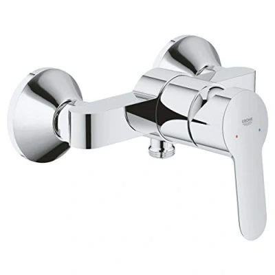 Imagen de GROHE BauEdge Grifo de baño Mezclador monomando ducha, válvula retención integrada Cromo 23333000