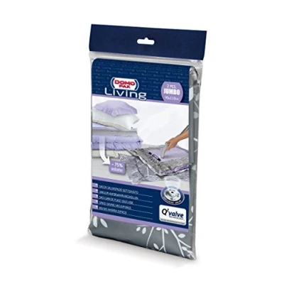 Imagen de Domopak Living S2 JUMBO VACÍO BOLSA 2PZ VACÍO, Plástico, GRIS