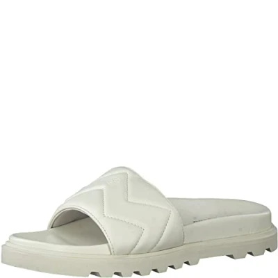 Imagen de s.Oliver 5 27403 20, Sandalias deslizantes Mujer, Crema, 38 EU
