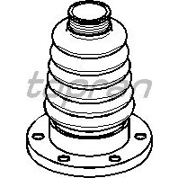 Imagen de TOPRAN 109 251 Fuelle, árbol de transmisión Eje delantero, izquierda, derecha, lado engranaje 108 Termoplástico VOLKSWAGEN: Golf 4