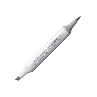 Imagen de COPIC Sketch N 1, Gris Neutro n.º Rotulador Doble con Punta Mediana y de Pincel