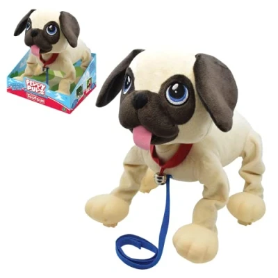 Imagen de Peppy Pup Preziosi PEP04000 Carlino Perro Interactivo, Color Azul, 28 cm (Giochi