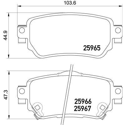 Imagen de Juego de pastillas BREMBO P 56 098E