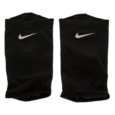 Imagen de Nike Guard Lock Elite Sleeves Espinilleras, Unisex Adulto, Black White White, L