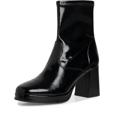 Imagen de Tamaris Mujer 1 25379 41, Botas Cortas al Tobillo, Patente Negra, 37 EU
