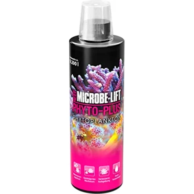 Imagen de Microbe Lift Phyto Plus 473ml Alimento de plancton para corales e invertebrados, no refrigerado, favorece una nutrición Sana en acuarios Marinos.