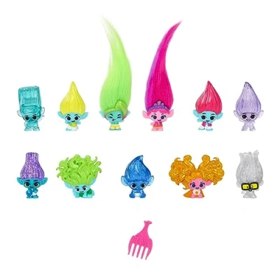 Imagen de DREAMWORKS TROLLS Band Together Mineez Brozone + Friends Performance Pack 11 figuras coleccionables de 1.5 pulgadas y 1 accesorio