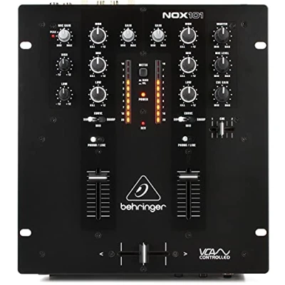Imagen de Behringer PRO MIXER NOX101 Mezclador de DJ premium 2 canales con control VCA completo y crossfader Ultraglide