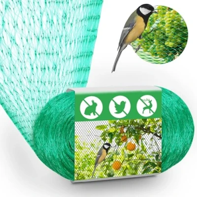 Imagen de Malla Antipajaros, 6 x10m Red Pajaros Proteccion, para Pajaros, de Jardín, Redes Caza Arboles Frutales, Protege Plantas, Frutas, Flores, Estanques, Verde