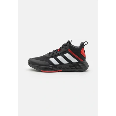 Imagen de adidas Performance Ownthegame 2.0 Unisex Zapatillas de baloncesto para niños, Talla: 28, Core black/footwear white/vivid red Tela/tejido sintético