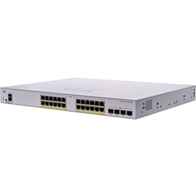 Imagen de Cisco Switch gestionado Business CBS350 24FP 4X 24 puertos GE PoE completa 4 x SFP+ de 10 G Protección limitada por vida (CBS350 4X)