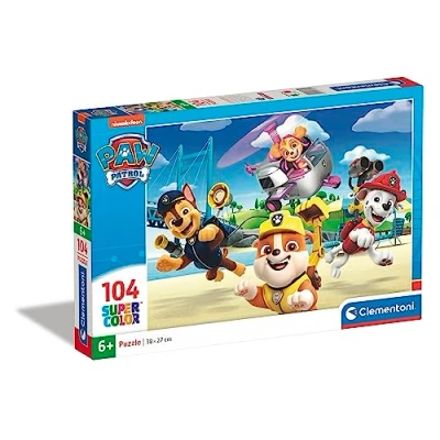Imagen de Clementoni 27265 Supercolor Puzzle 104 Piezas, Patrulla Canina, Infantil A Partir De 6 Años