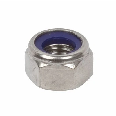 Imagen de DBA Hardware Contratuerca (pack de 10 unidades, 6 mm, acero inoxidable A2, con seguro nailon)