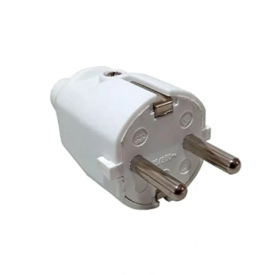 Imagen de EDM R42001 Clavija Goma 10/16 A T/Tl Ip44, Blanco, 4.8 mm