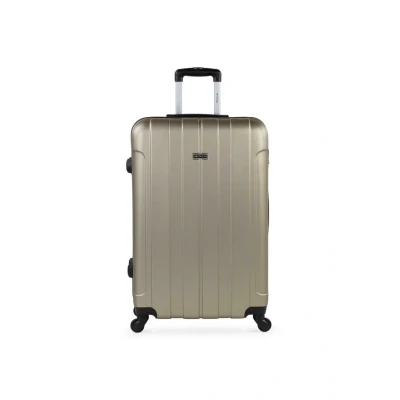 Imagen de ITACA Maletas de Viaje Rígidas ABS Maleta Cabina, Mediana y Grande Asa Telescópica, 4 Ruedas Giratorias Candado Combinación, Champagne, 73 cm