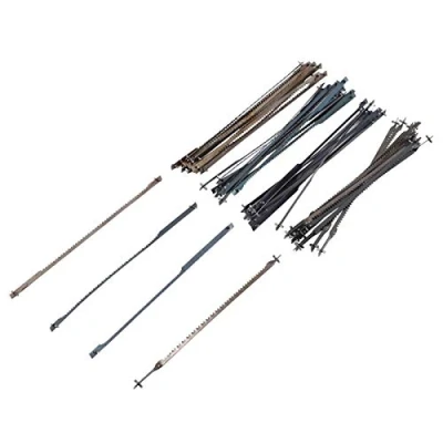 Imagen de 48pcs 4 Pulgadas 105 mm Pinned Scroll Sierra Sirva Hoja de Corte Madera para Dremel Moto