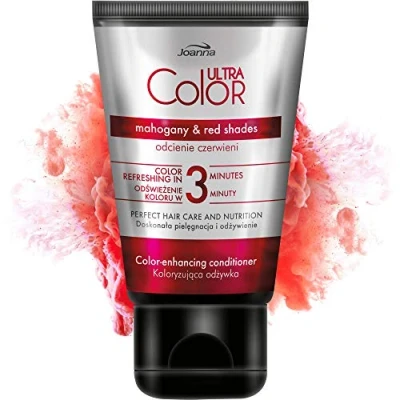 Imagen de Joanna Ultra color Acondicionador de protección del para cabello natural y teñido sin amoniaco revitalización e intensificación en 3 minutos 100 ml