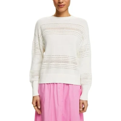 Imagen de ESPRIT 034ee1i306 Suéter, 110/Off White, S para Mujer