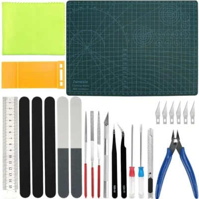 Imagen de 25 PCS Gundam Model Kit de Básicas Herramientas, Herramientas Modelador Profesional, Juego Manualidades Construcción Coche, para la Construcción, Reparación y Fijación Modelos