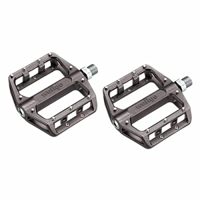 Imagen de Wellgo B087U 9/16&quot; Aleación Plataforma BMX / Atb Pedales Plata