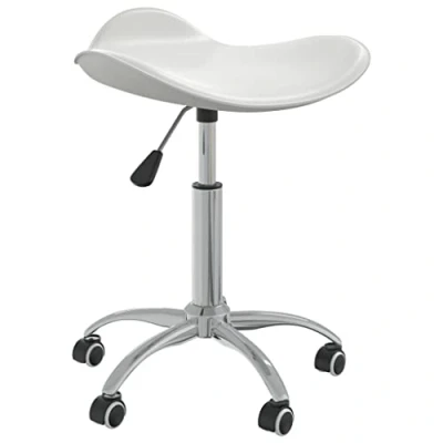 Imagen de vidaXL Silla de Oficina Sillón Asiento Butaca Ejecutiva Muebles Estudio Escritorio Ordenador Confortable Ajustable Cuero Sintético Blanco