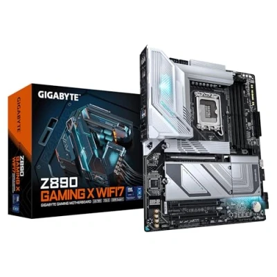 Imagen de GIGABYTE Placa base Z890 GAMING X WIFI7 Compatible con procesadores Intel Core Ultra (Serie 2), 16+1+2 fases VRM, hasta 8800MHz DDR5 (OC), 1xPCIe 5.0 + 3xPCIe 4.0, Wi Fi 7, LAN 2.5GbE, Thunderbolt 4