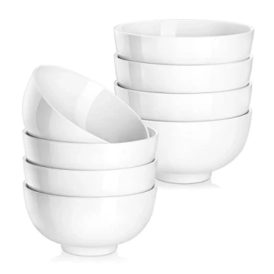 Imagen de MALACASA, Serie Regular, Juego de Cuenco 8 Piezas Vajilla Porcelana 5&quot; Cereal (12.5 * 12.5 6.5cm)