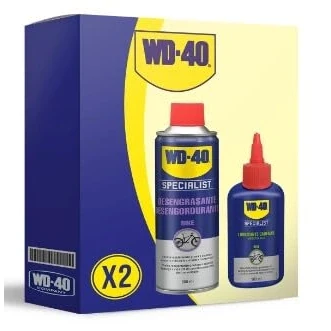 Imagen de WD 40 Specialist Bike Lote para Cuidado y Mantenimiento de Cadena Bicicleta con Desengrasante Cadenas 500Ml + Lubricante ambiente seco 100Ml