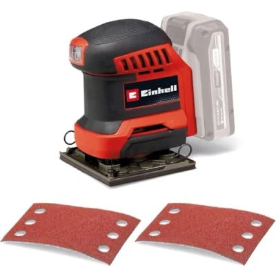 Imagen de Einhell lijadora de puño con batería TE OS 18/113 Li Solo Power X Change (18 V, orbital, círculo oscilante 1,8 mm, incl. 2 papeles lija P120, sin batería)