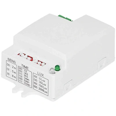 Imagen de ORNO CR 229Detector de Movimiento Mini microondas Ángulo visión: 360 Grados / 180 Grados, detección Ajuste área y configuración Tiempo, Color: Blanco