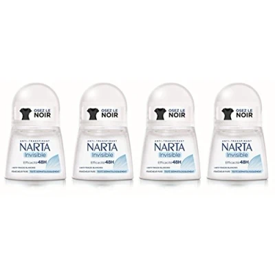 Imagen de Nata Lote de 4 bolas antitranspirantes invisibles, 50 ml
