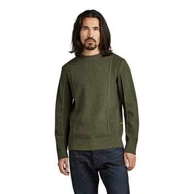 Imagen de G STAR RAW Structure Knitted Pullover , Tejidos para Hombre, Verde (dk green D22349 D239 884), M