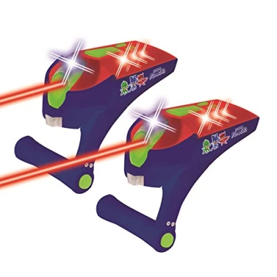 Imagen de PJ Mask Masks Pijamas Batalla Laser Infrarrojo, Luz y Sonido, Color Azul (Lexibook JG940PJM)
